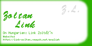 zoltan link business card